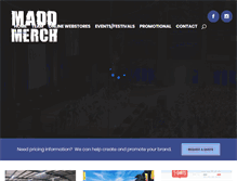 Tablet Screenshot of maddmerch.com